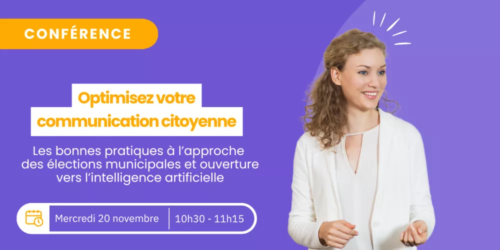 Conférence SMCL Citopia PanneauPocket sur le thème de Communication citoyenne à l'approche des élections municipales