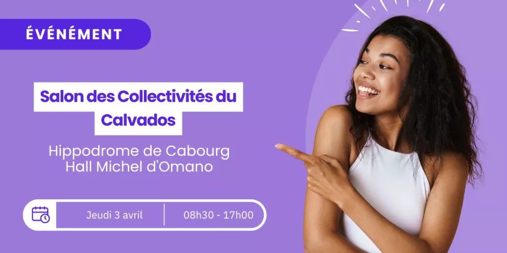 Bannière de l'événement du salon des collectivités du Calvados