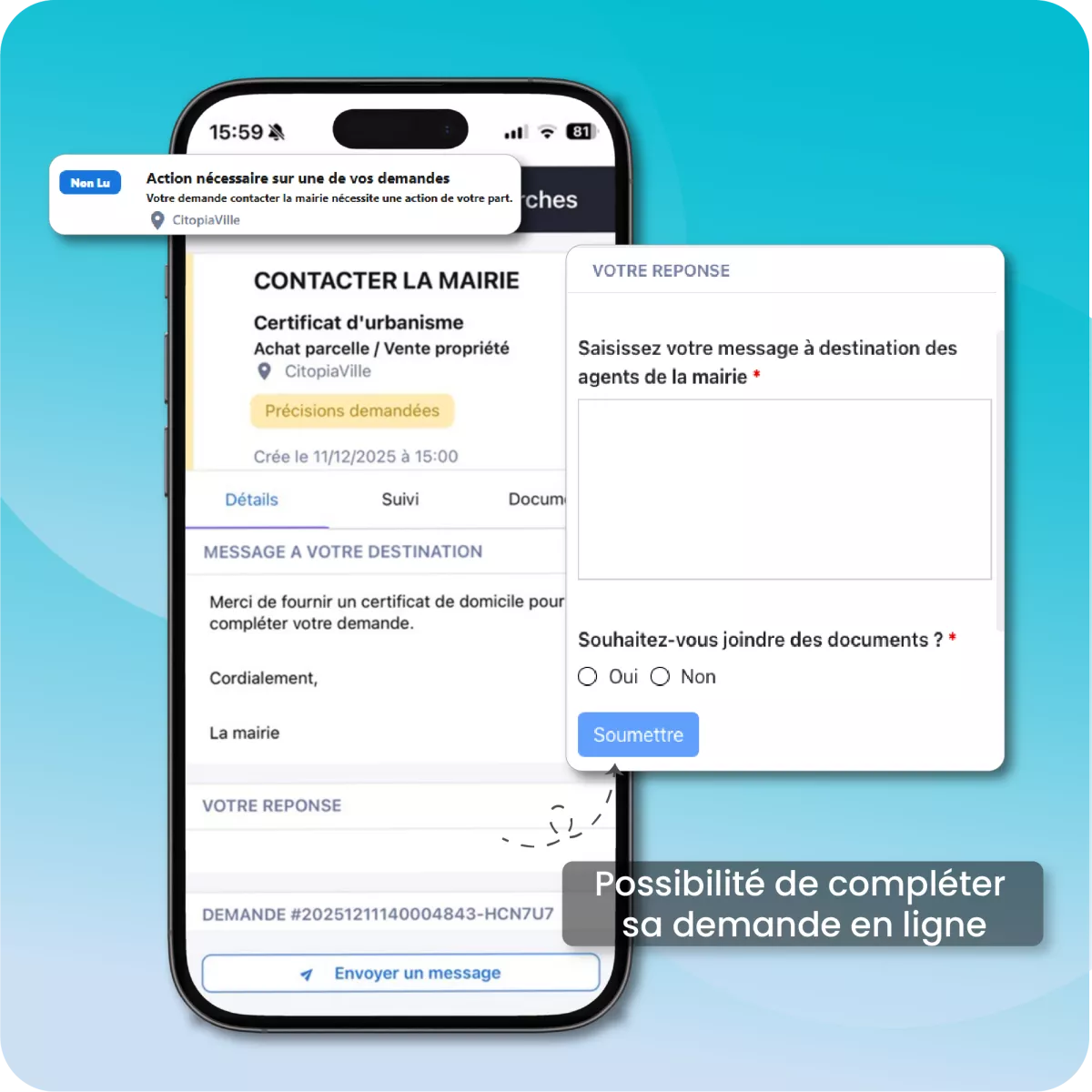 notification et portail citoyen courriers